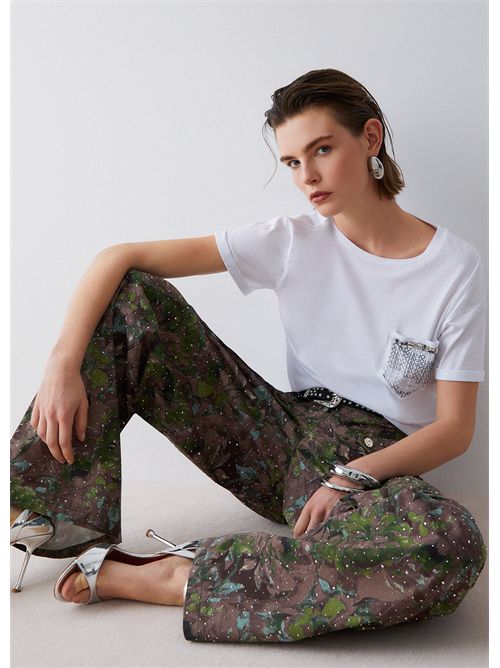 T-shirt woman white LIU JO | WA6372JS923/P9444